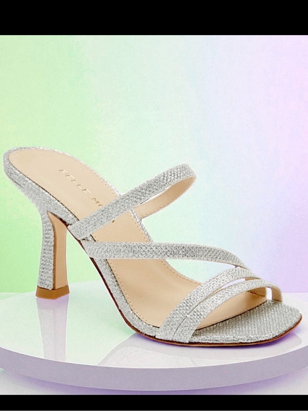 Pelle Moda Silver Strappy Heels NWT - Picture 8 of 15